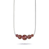 Merlot | .925 Sterling Silver | Firefly Glass Infinity Clasp Necklace